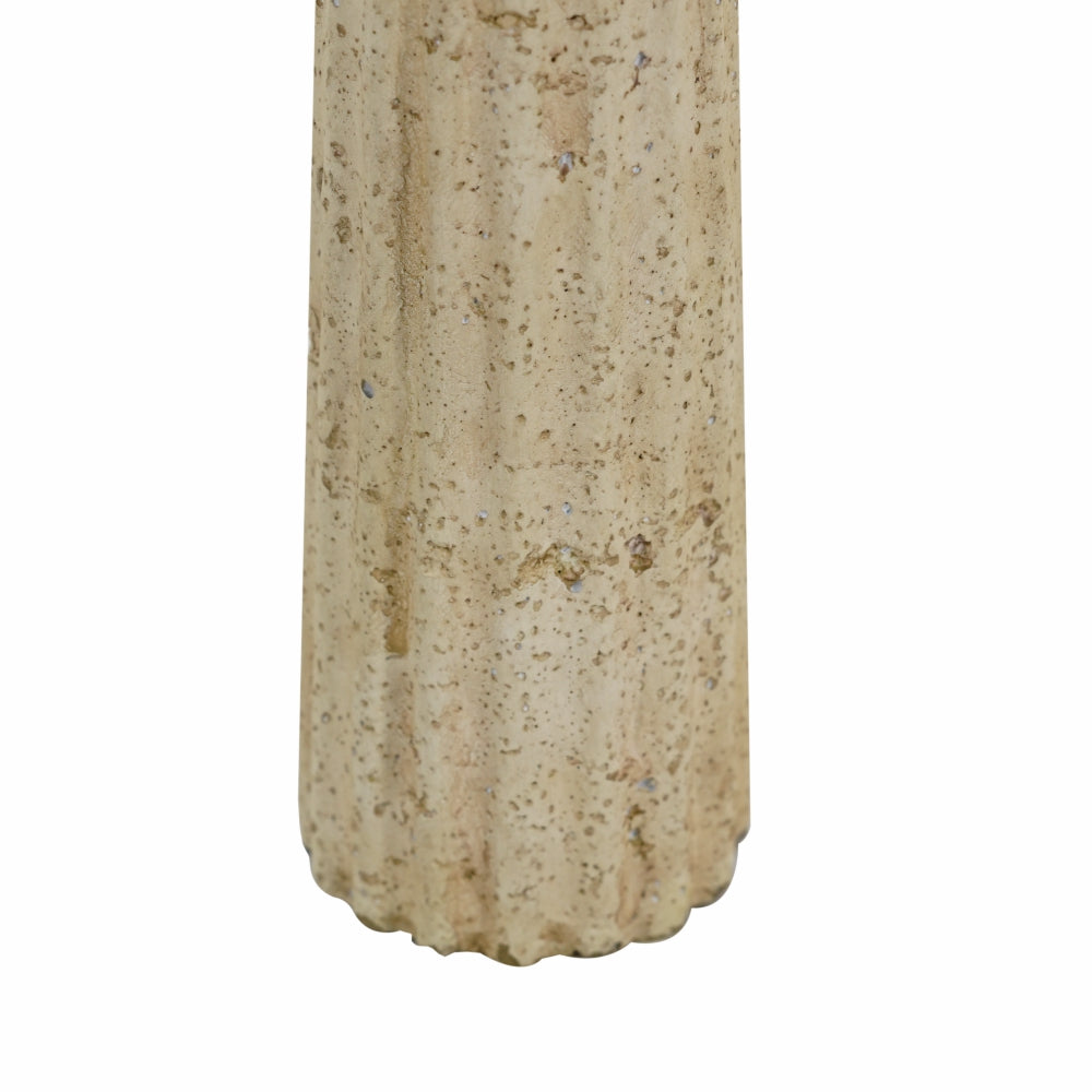 Large Travertine Candle Holder