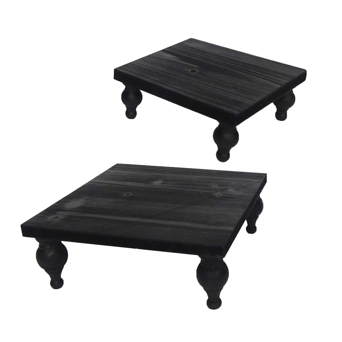 Set of 2 Wood Trays