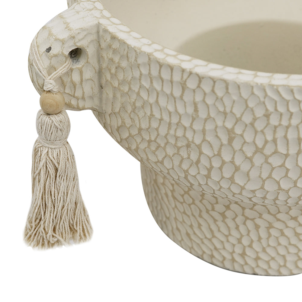 Large Boho Tassel Pot