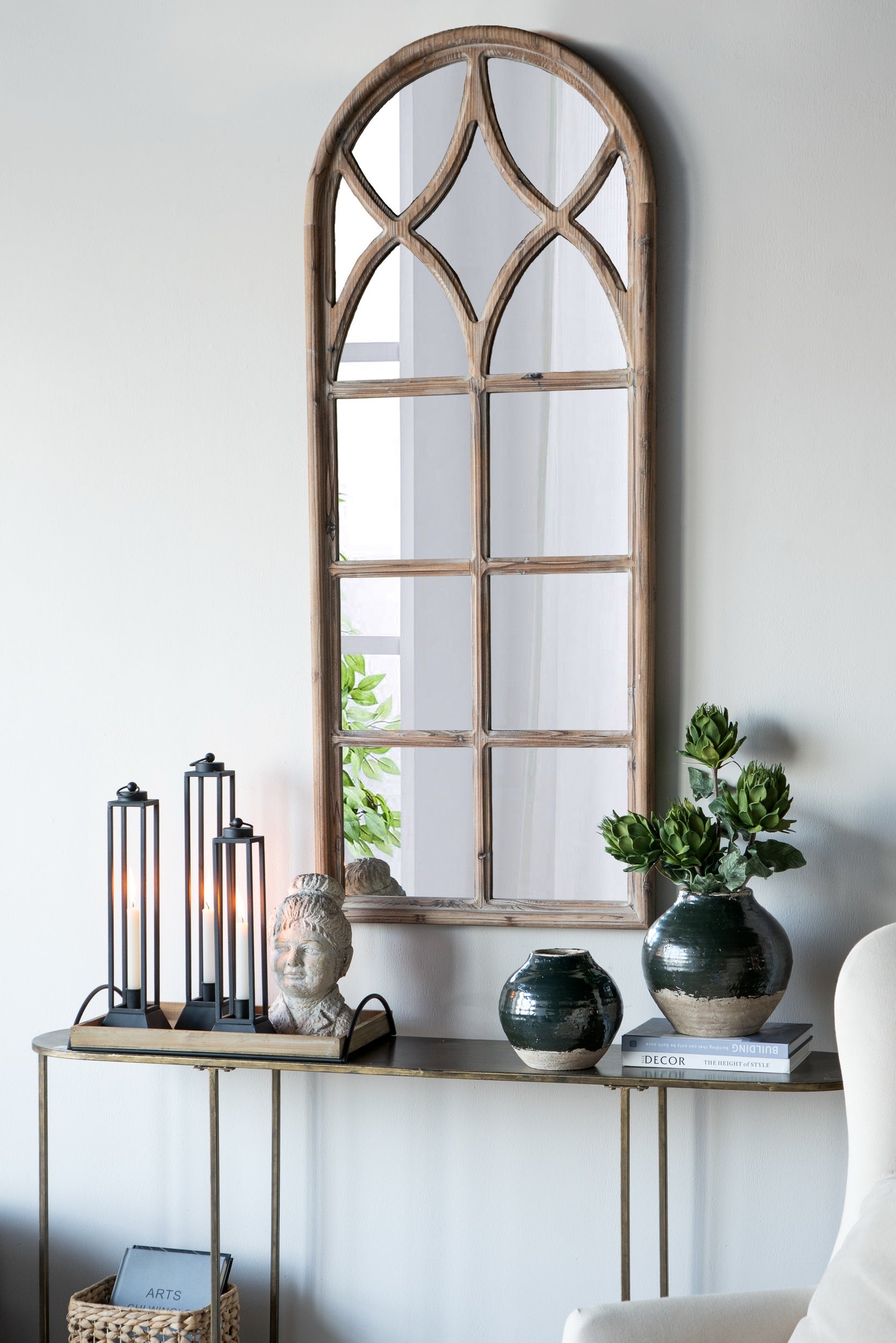 Wooden Wall Mirror
